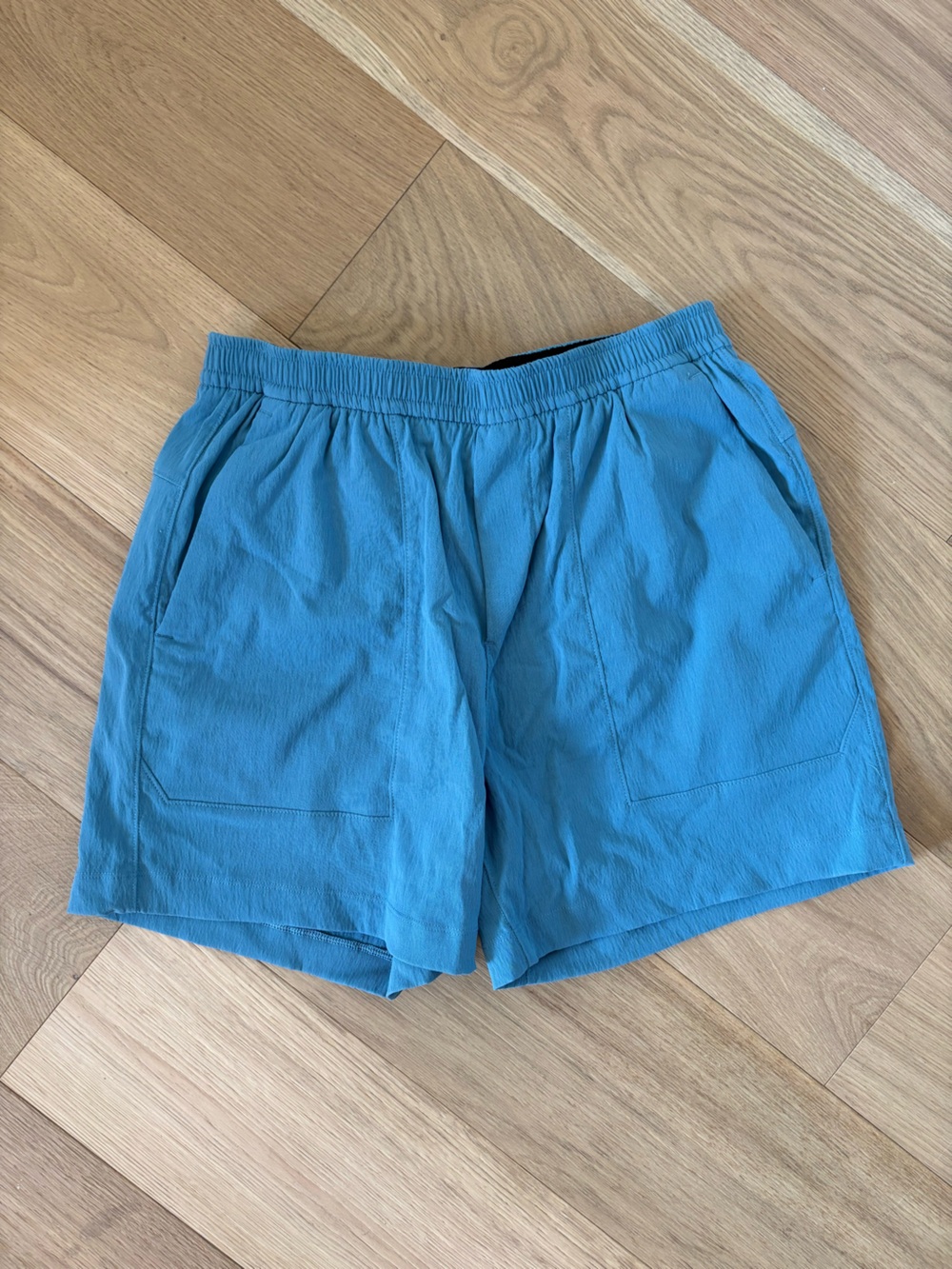 lululemon Light Blue Men's Steady State Shorts 5” Inseam